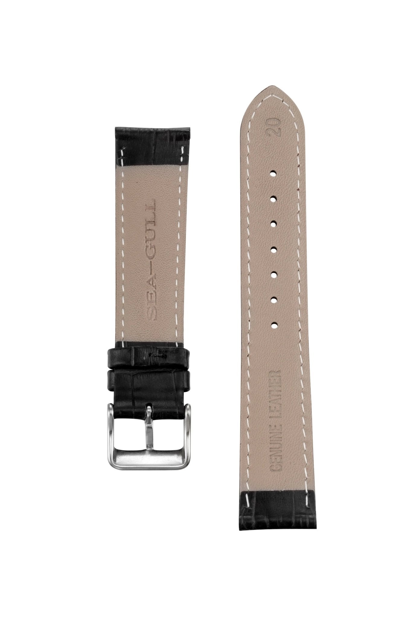 Leather Strap | Original | Pin Buckle | 16mm-22mm - Sea-Gull Watch Official Store