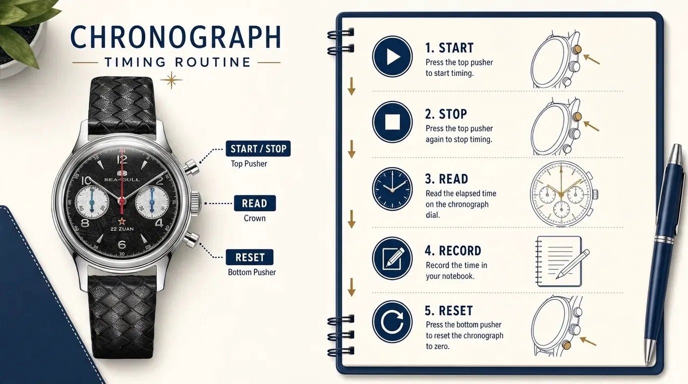 Chronograph Timing Log Template: Track Short Intervals with Confidence - Sea-Gull Watch Official Store