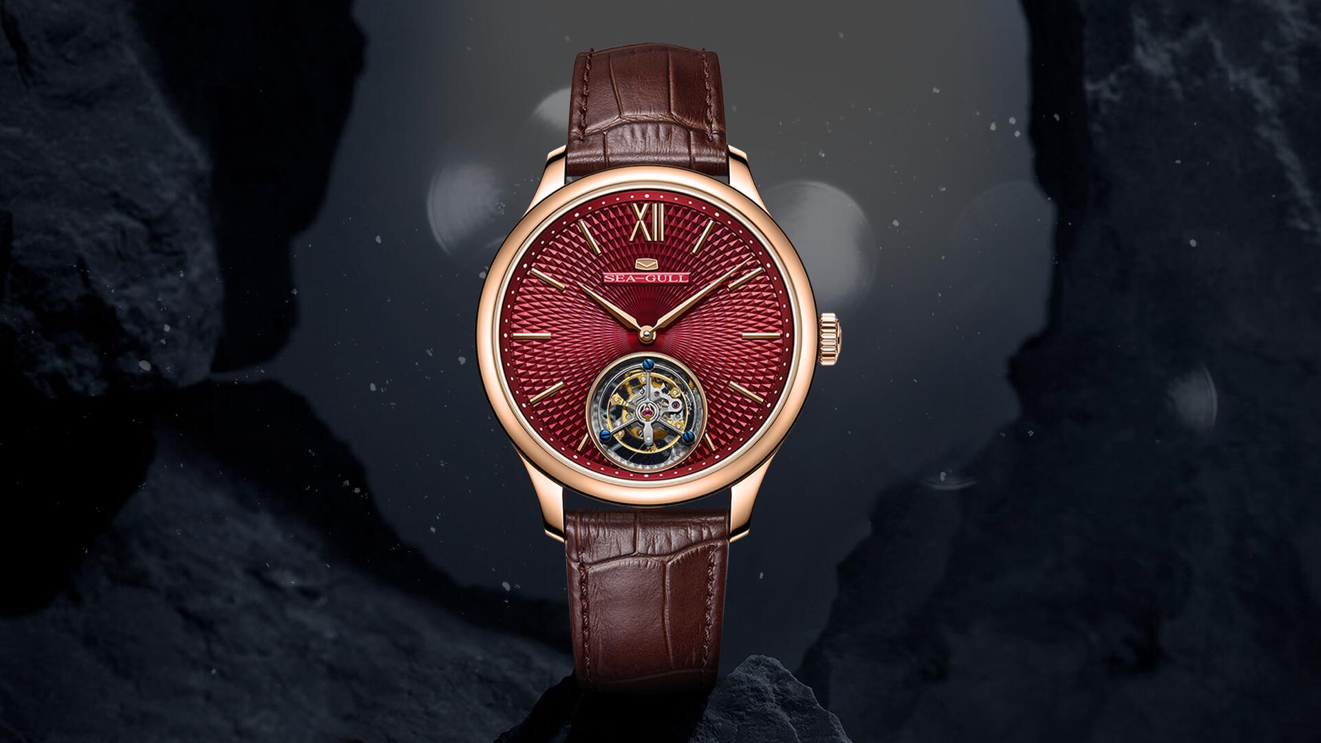 Seagull No-Regulator Tourbillon Watch with Silicon Hairspring | Ref. 518.57.8841 - Sea-Gull Watch Official Store