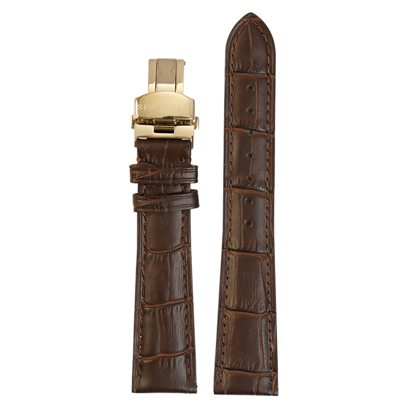 Leather Strap | Push Button Hidden Clasp | 20mm/21mm/22mm