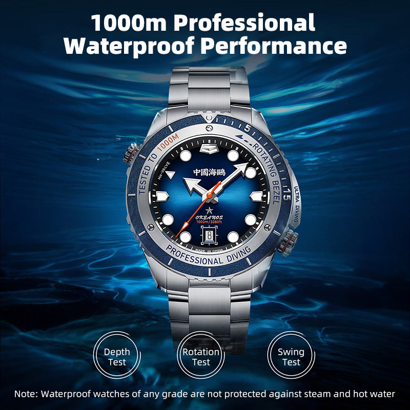 Ultra Diving Series | 1000M Waterproof  | Helium Valve Design | Integrated Rotating Bezel | 45mm