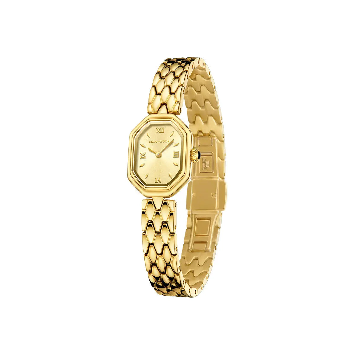 Octagonal | Slim | Quartz Movement | Mother-of-pearl dial | 24mm Sea-Gull