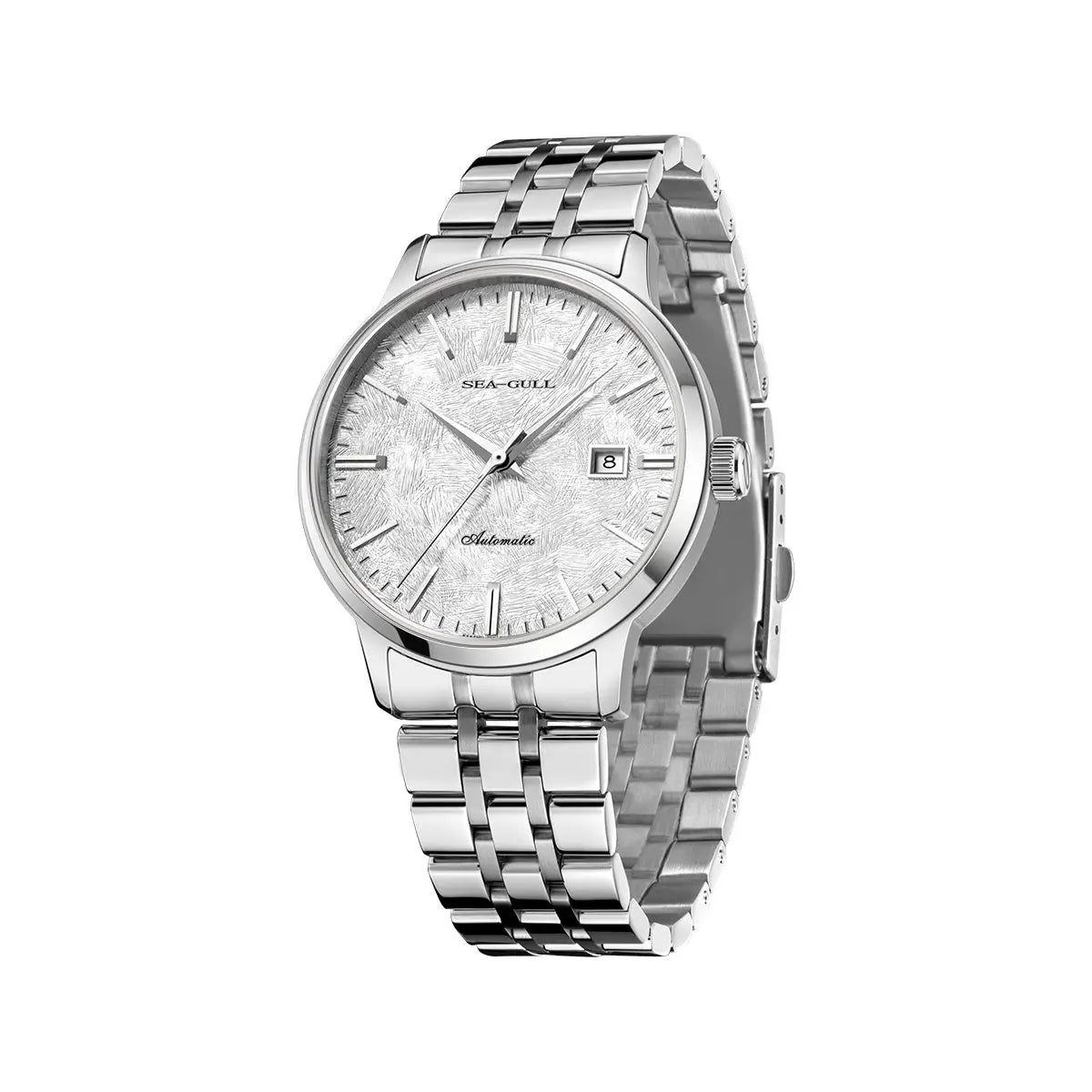 Seagull Cedar Dial Calendar Automatic Mechanical Couple Watch 6182