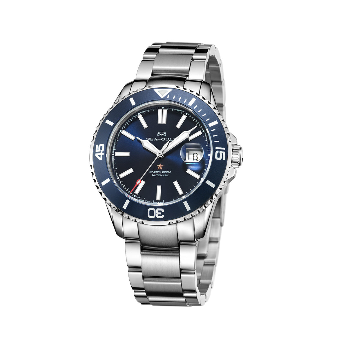 Serie Oceánica | 200m Impermeable | Calendario | Luminoso | 44mm