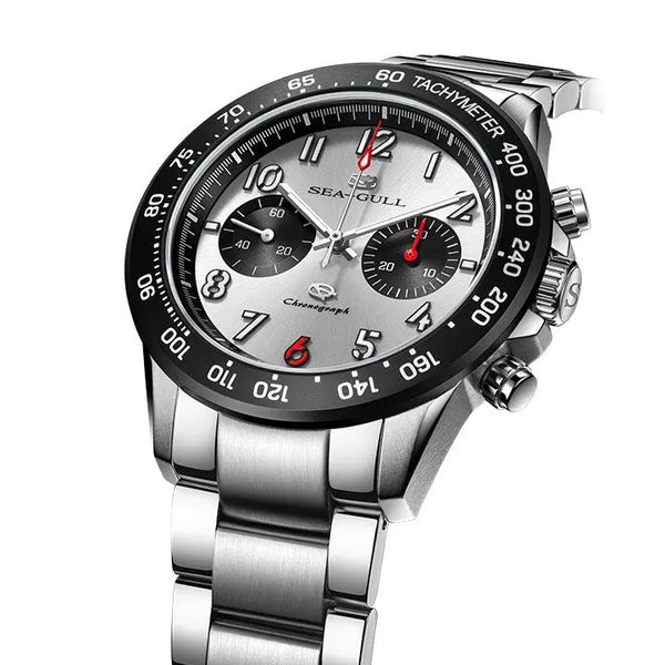 Sea-Gull Panda Eye Pilot Chronograph 44mm
