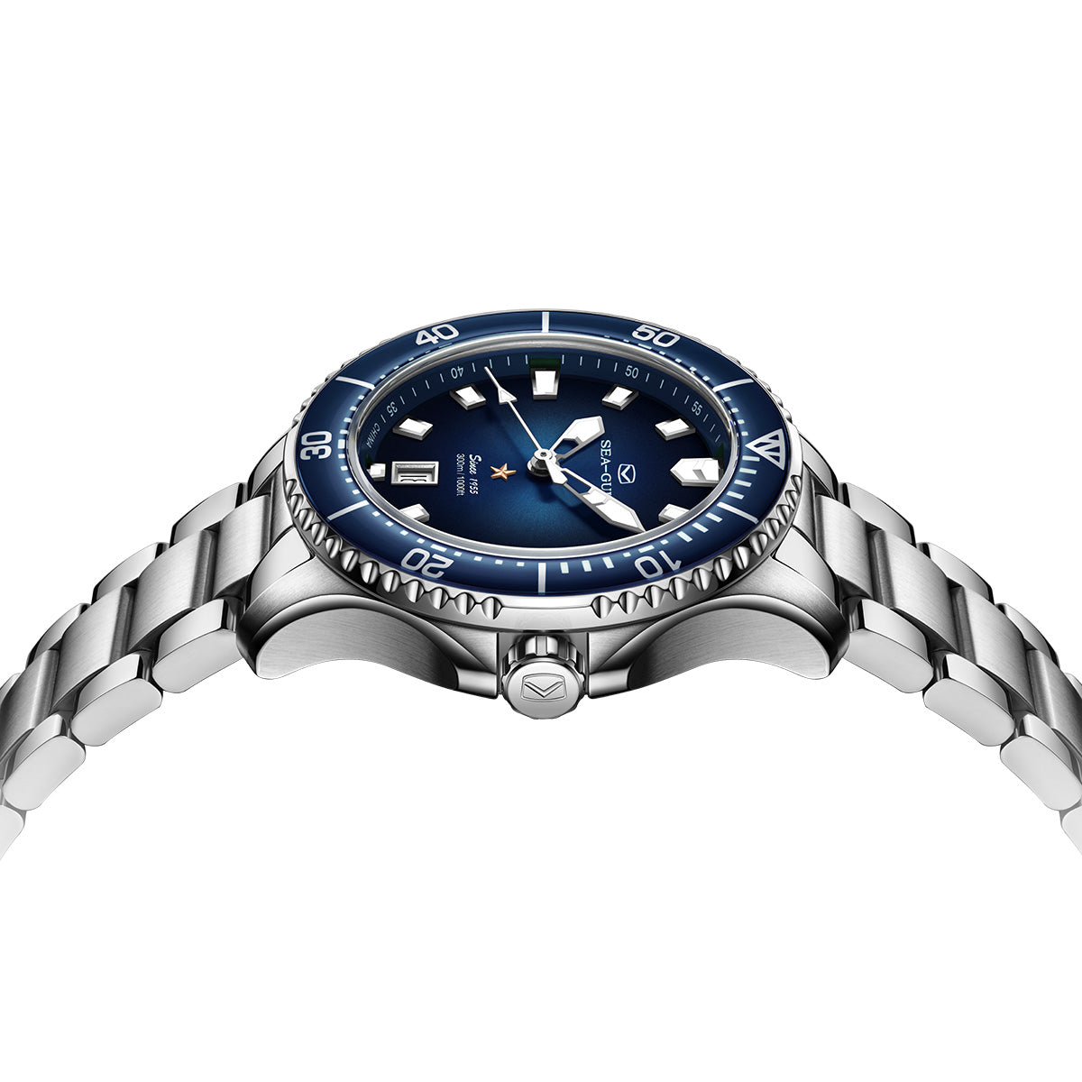 Ocean Series PRO | 300M Impermeabile | Immersione | Luminoso | Calendario | 41mm