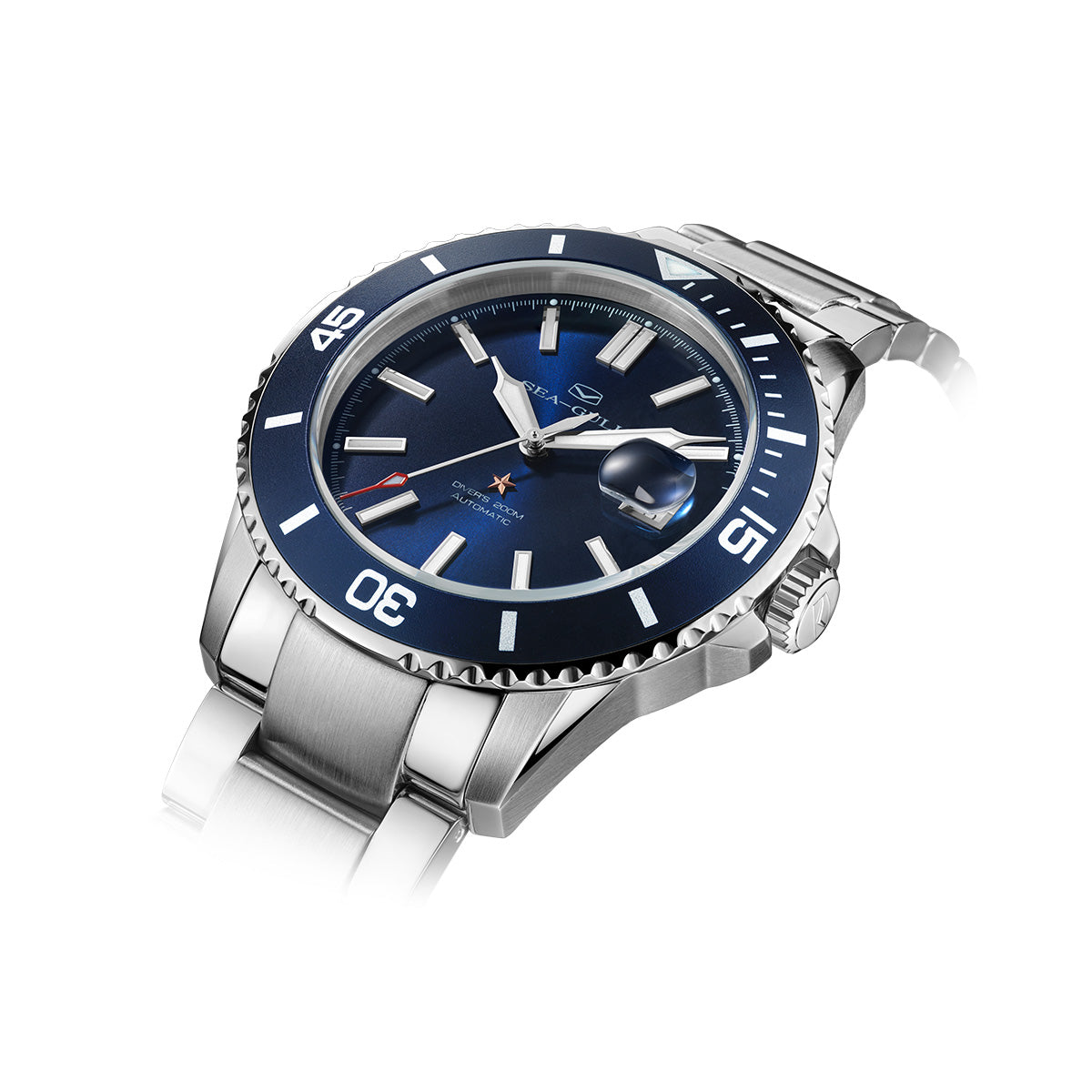 Serie Oceánica | 200m Impermeable | Calendario | Luminoso | 44mm