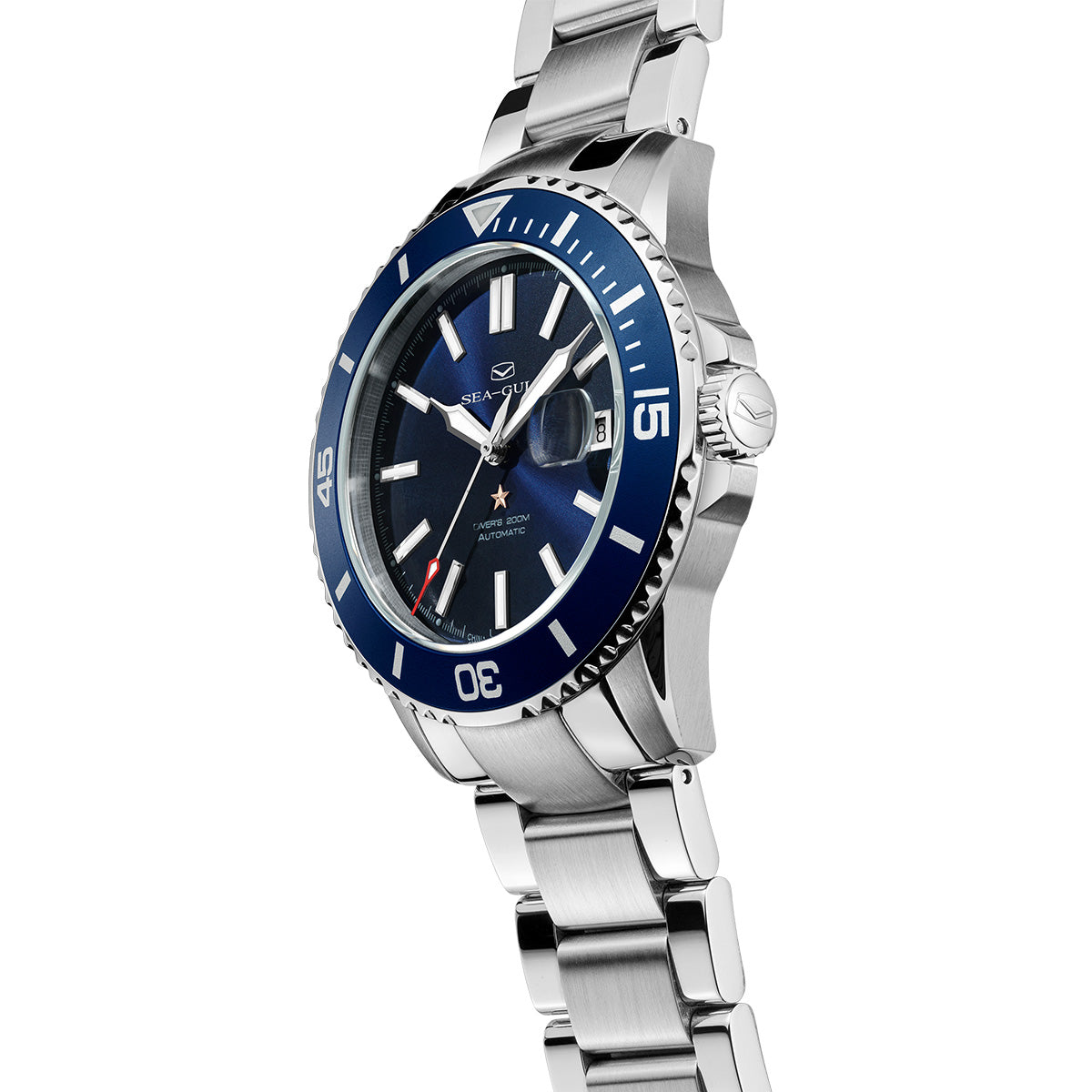 Serie Oceánica | 200m Impermeable | Calendario | Luminoso | 44mm