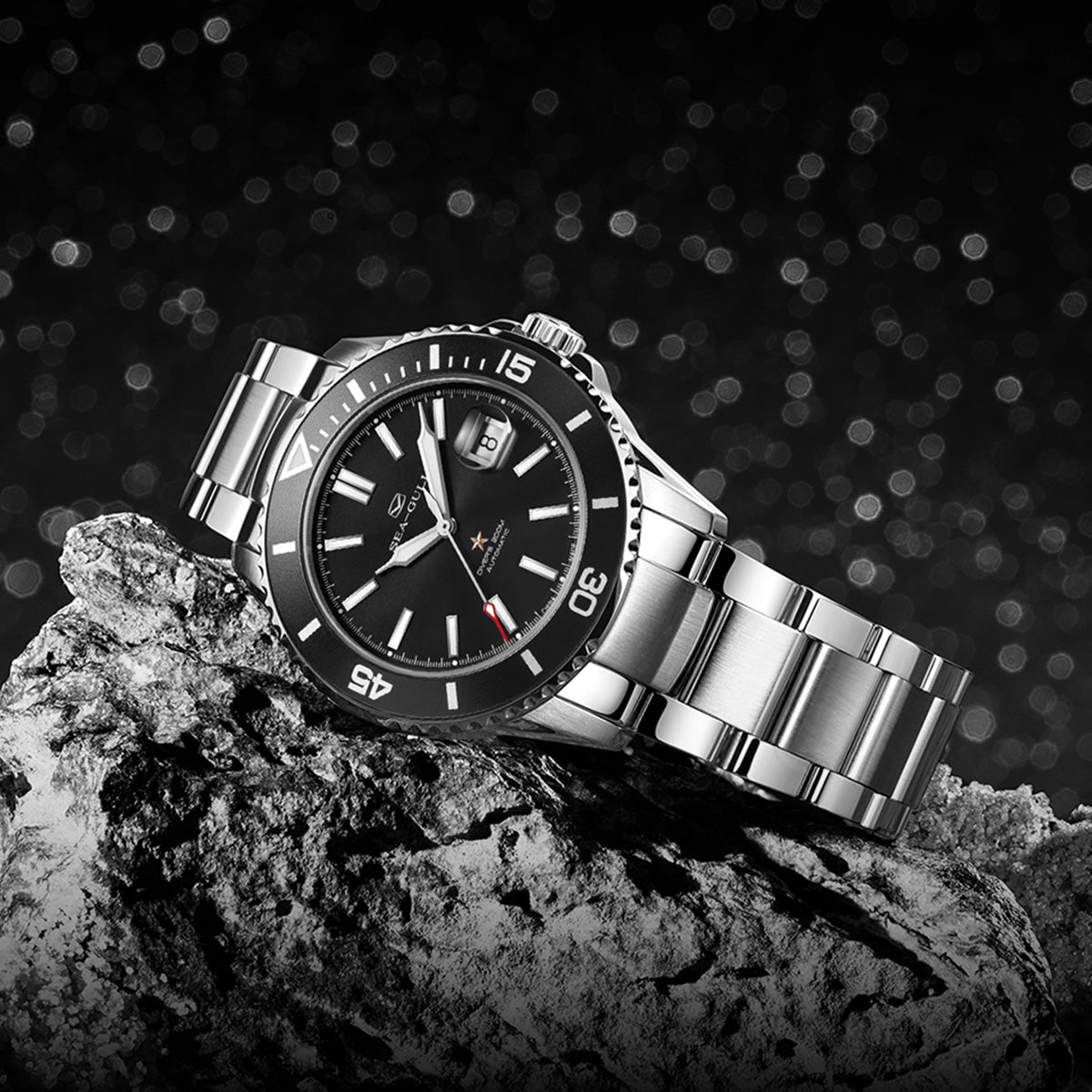 Serie Oceánica | 200m Impermeable | Calendario | Luminoso | 44mm