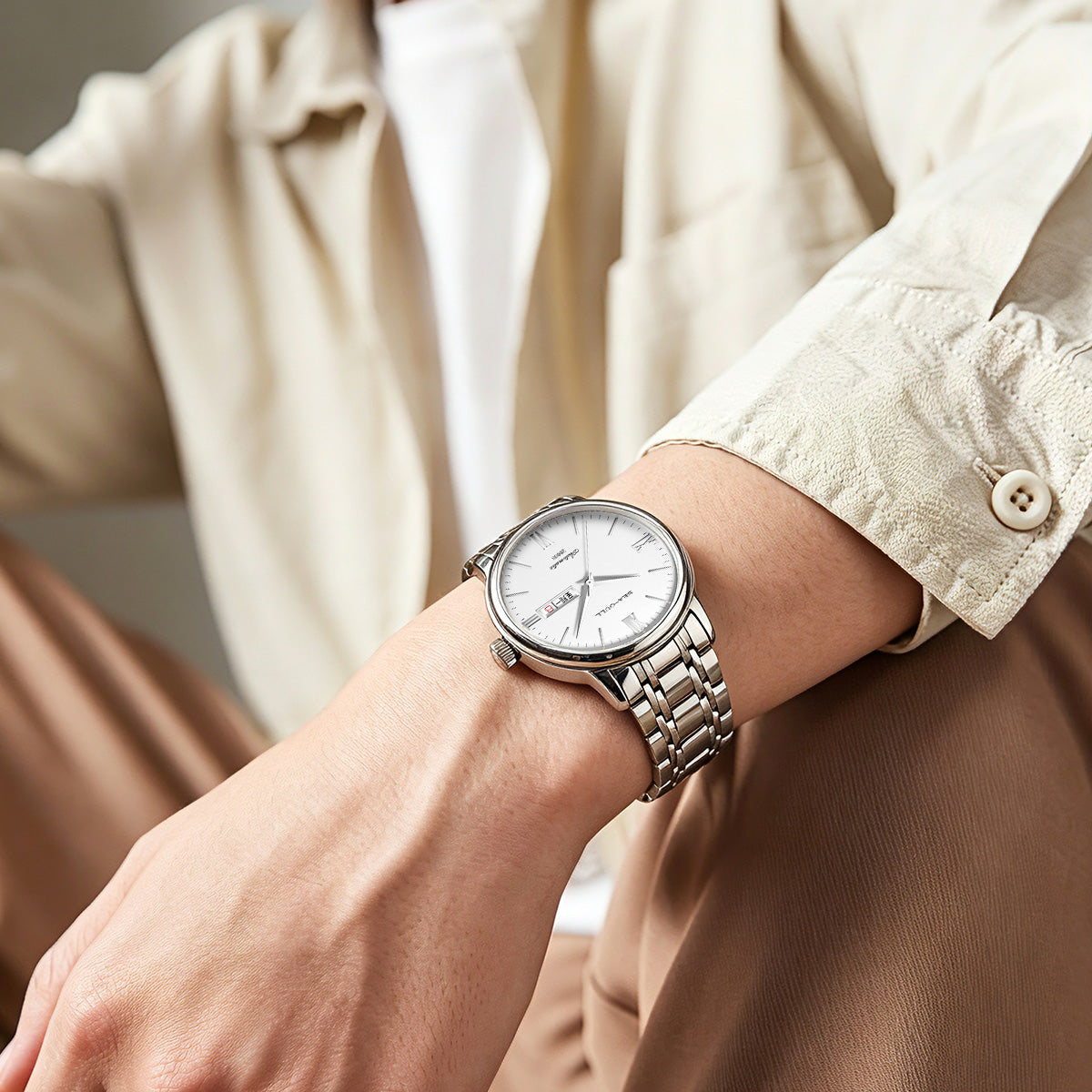 Black Label Series | Bilingual Day-Date | ST2100 | Bonus Bead Bracelet | Gift Box Edition | 40mm