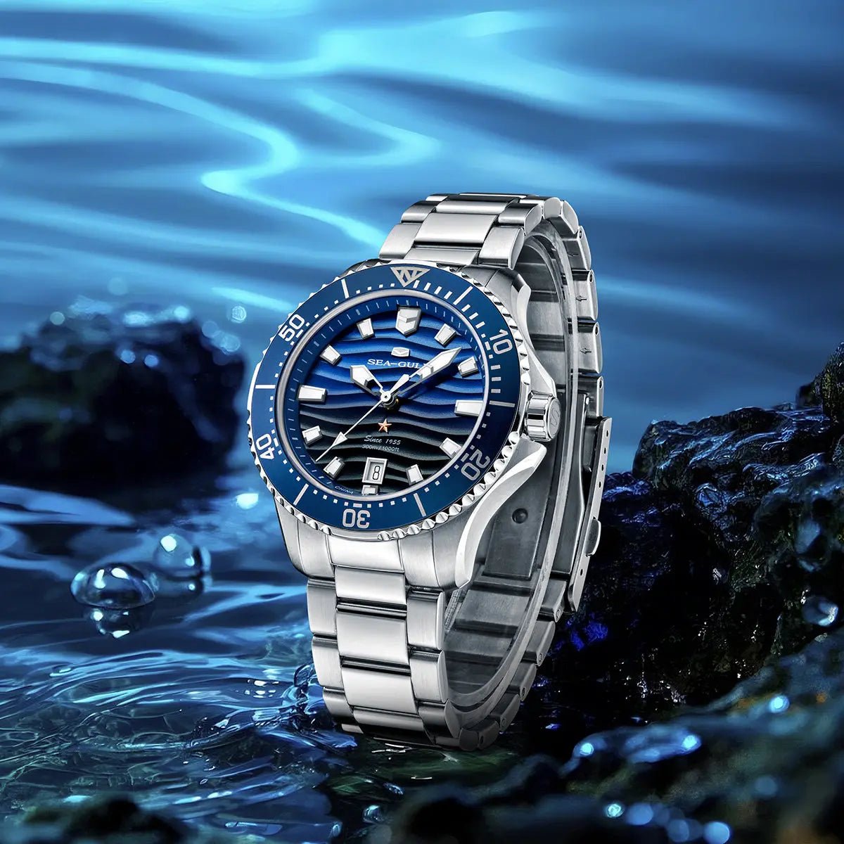 Montre Podomètre Homme 10 ATM Étanche 100 M – Chronomètre, Réveil, 12/24h – Sport Et Plongée