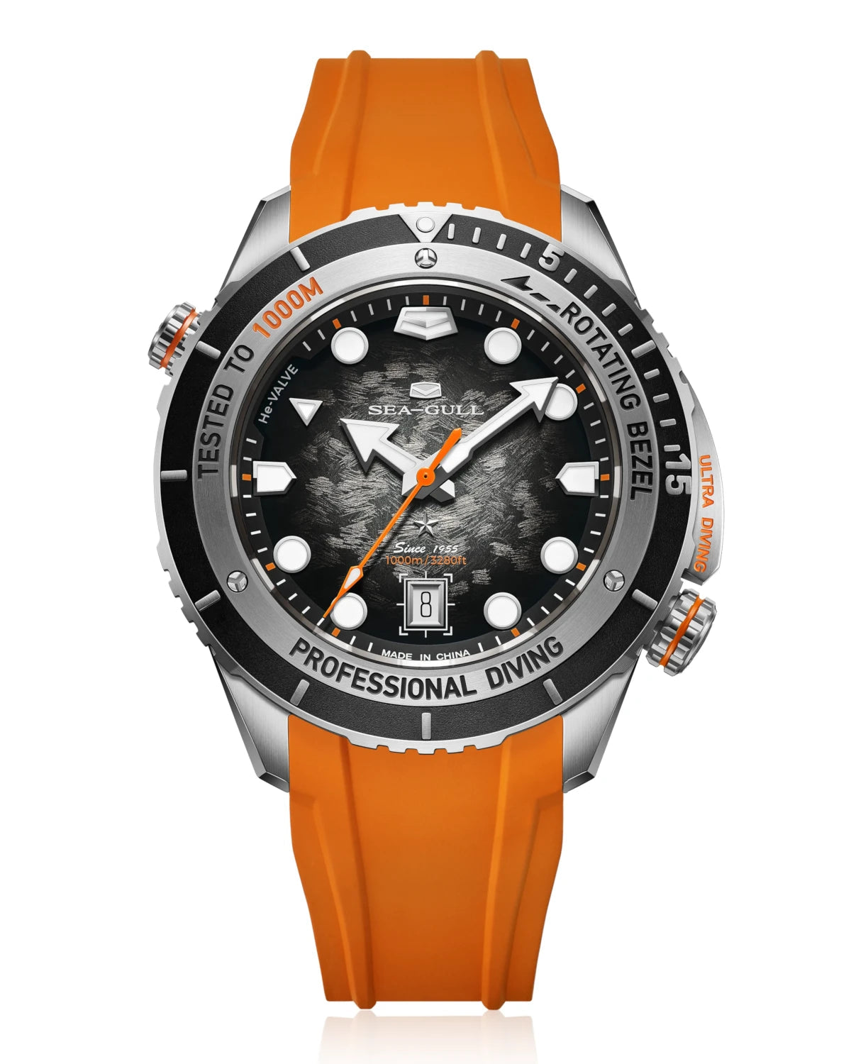 New | Deep Ocean｜Ultra Diving Series | Titanium 1000M Diver | Helium Valve | Bonus Strap | 45mm