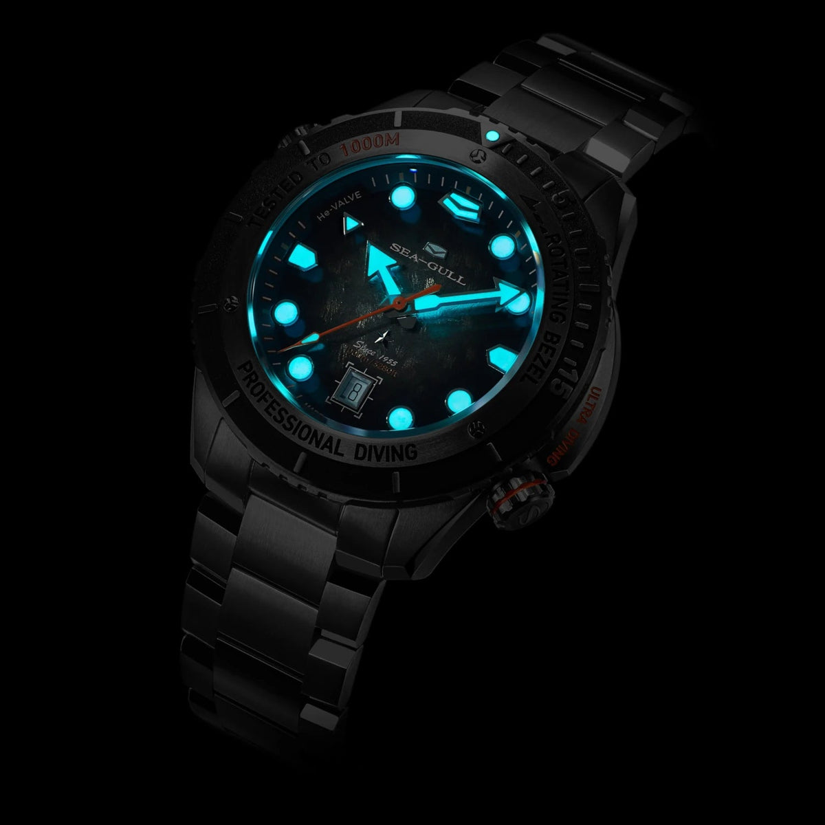 New | Deep Ocean｜Ultra Diving Series | Titanium 1000M Diver | Helium Valve | Bonus Strap | 45mm