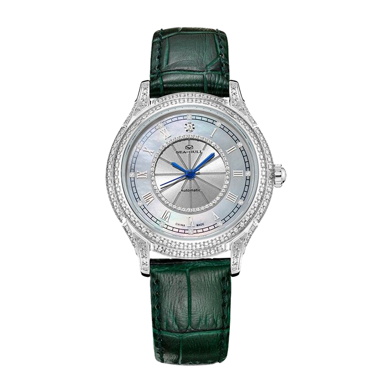 Diamond-set Mother-of-Pearl Dial | Vintage Automatic | Women's Watch | 34mm