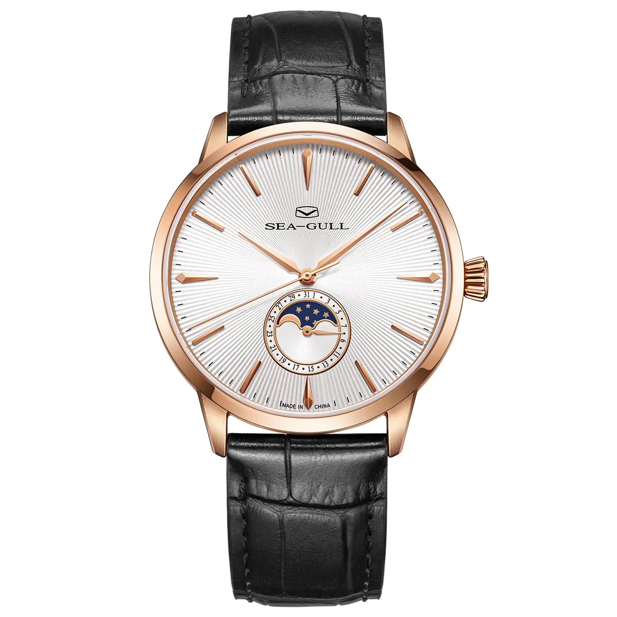 Moon Phase | Sub-dial | Sunray Pattern | Business | 39.5mm