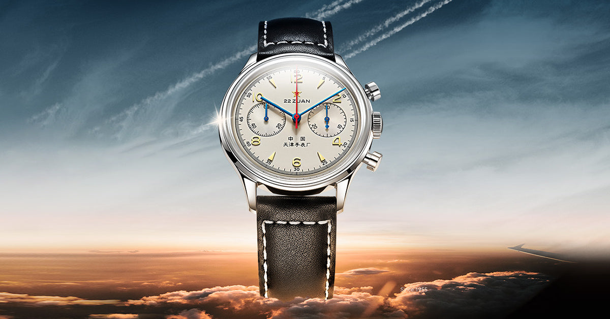 SEA-GULL Orologio Meccanico Automatico Uomo ST2500, Militare Edizione Commemorativa, Vetro Zaffiro, Impermeabile 100m