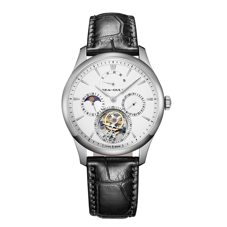 Tourbillon Excentrique | Phase de Lune | Calendrier | Indicateur d'Énergie | 41mm