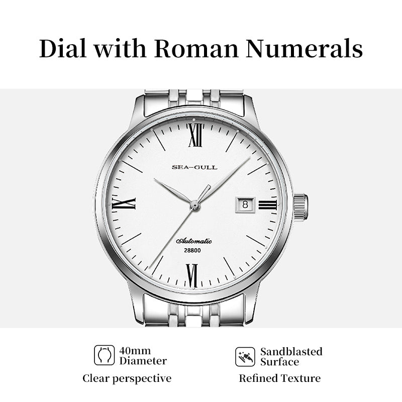 Business | Calendar | Roman Numeral | 40mm