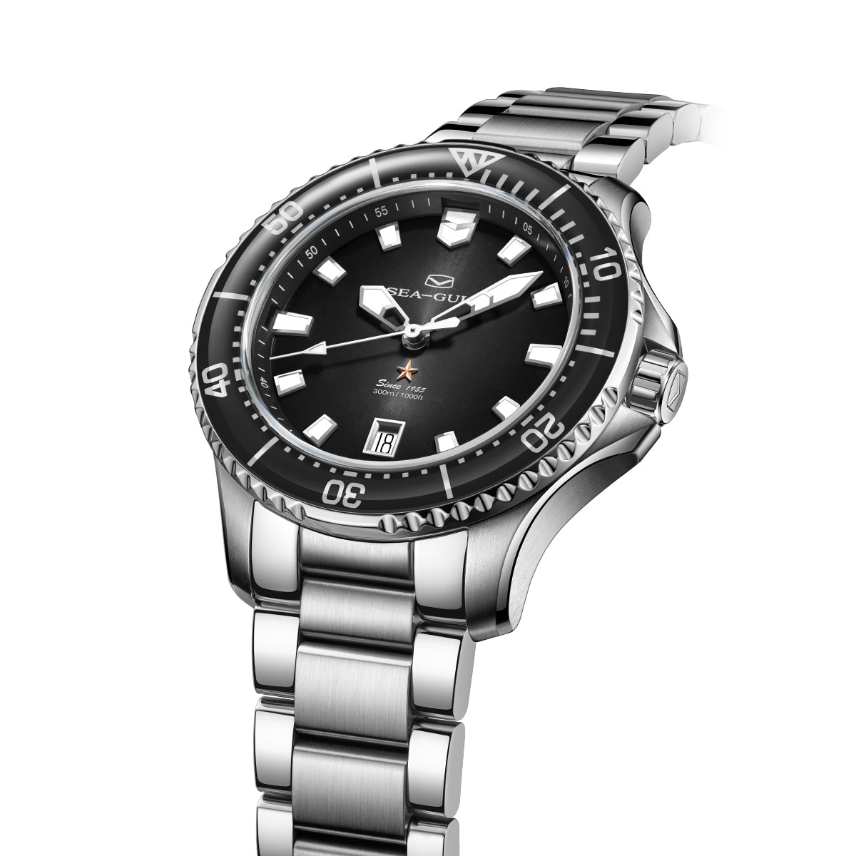 Ocean Series PRO | 300M Impermeabile | Immersione | Luminoso | Calendario | 41mm