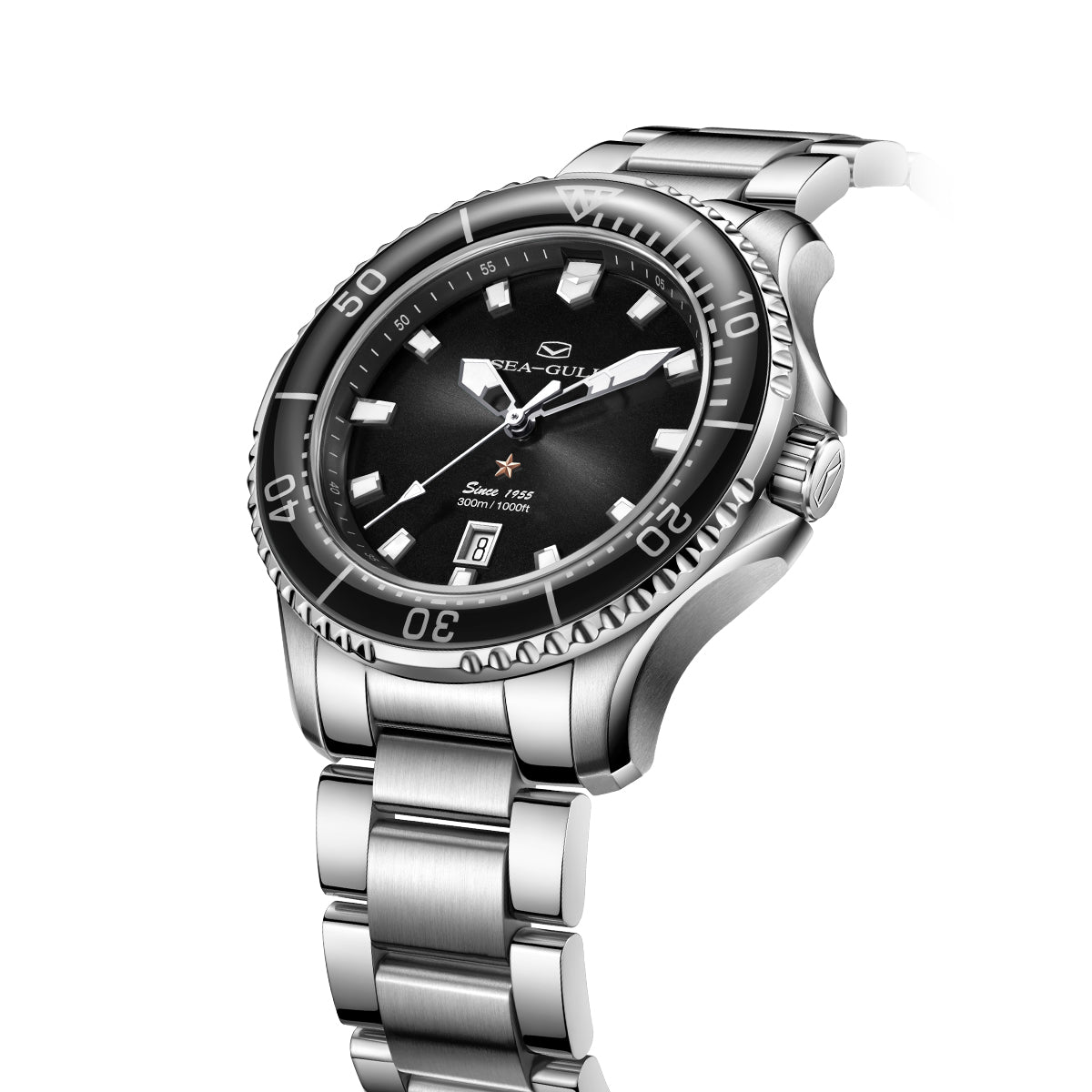 Sumérgete | Serie Oceánica | 300M Impermeable | Luminiscente | Calendario | 44mm