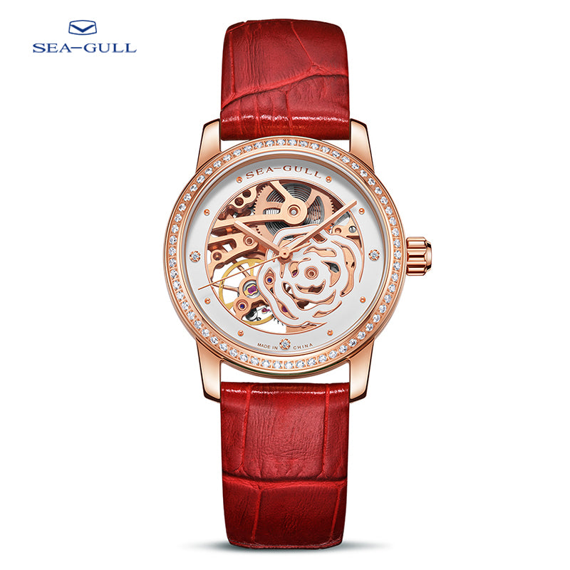 Camellia | Skeleton | Diamond-Studded | 34mm