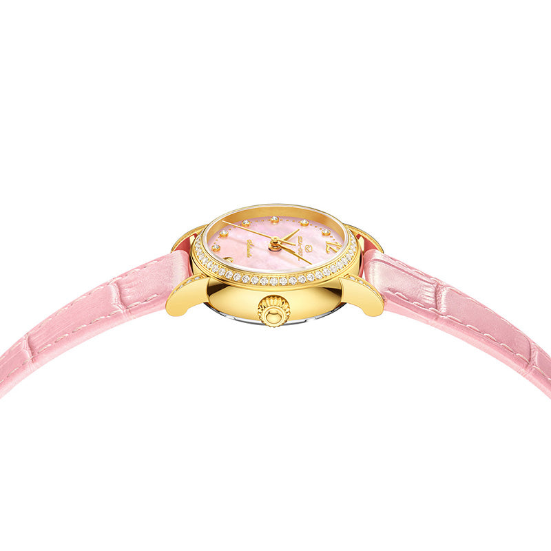 Mother-of-Pearl Dial | Zircons | Petite Automatic Ladies Watch | 27mm