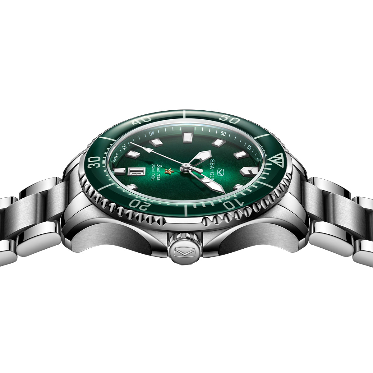 Sumérgete | Serie Oceánica | 300M Impermeable | Luminiscente | Calendario | 44mm