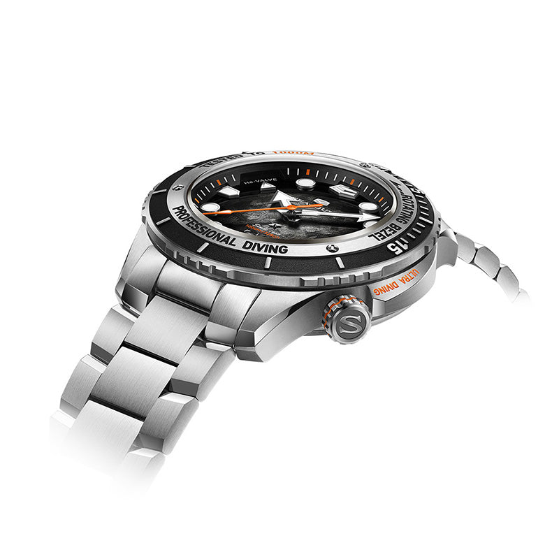 New | Deep Ocean｜Ultra Diving Series | Titanium 1000M Diver | Helium Valve | Bonus Strap | 45mm