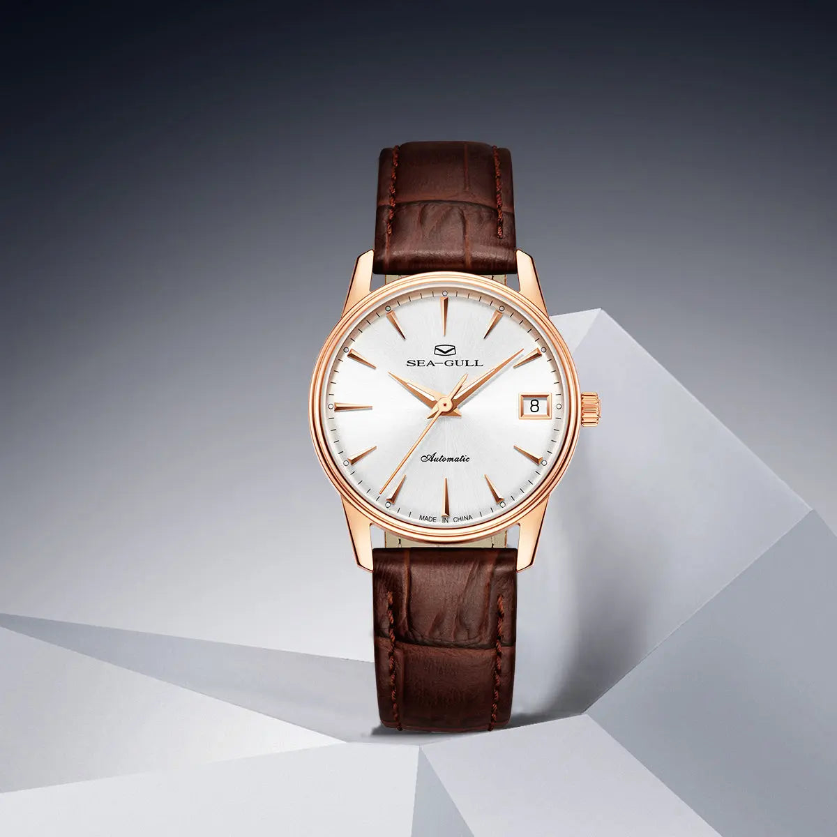 Couple Watch | 18K Gold-plated |  Business | Calendar | 38mm/31mm Sea-Gull Watch Official Store