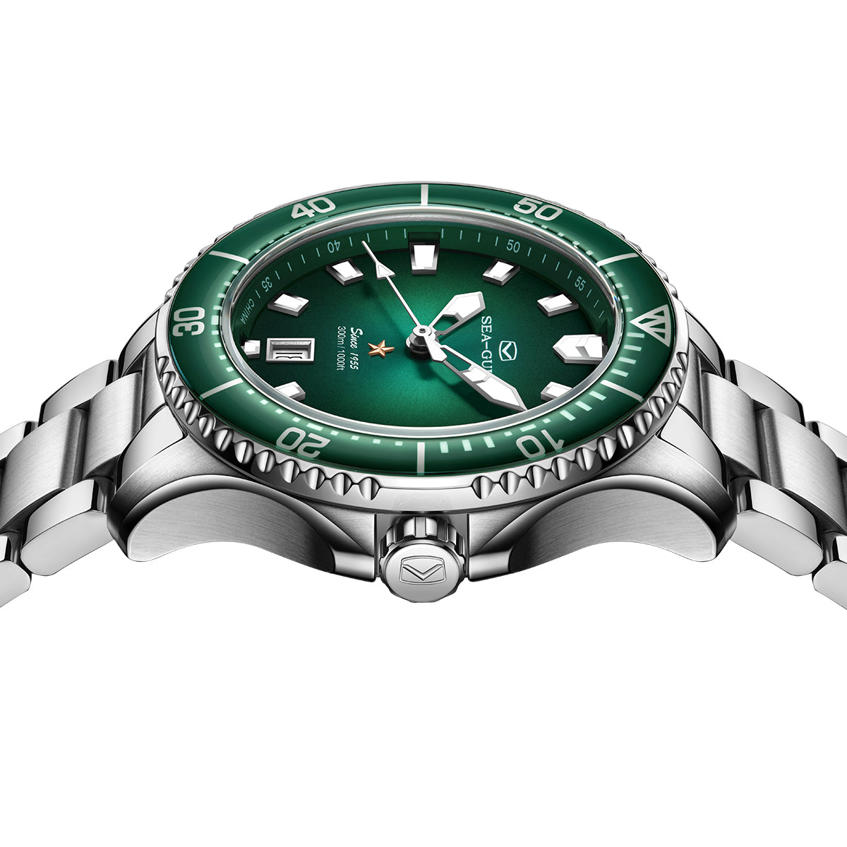 Ocean Series PRO | 300M Impermeabile | Immersione | Luminoso | Calendario | 41mm