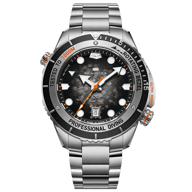 New | Deep Ocean｜Ultra Diving Series | Titanium 1000M Diver | Helium Valve | Bonus Strap | 45mm