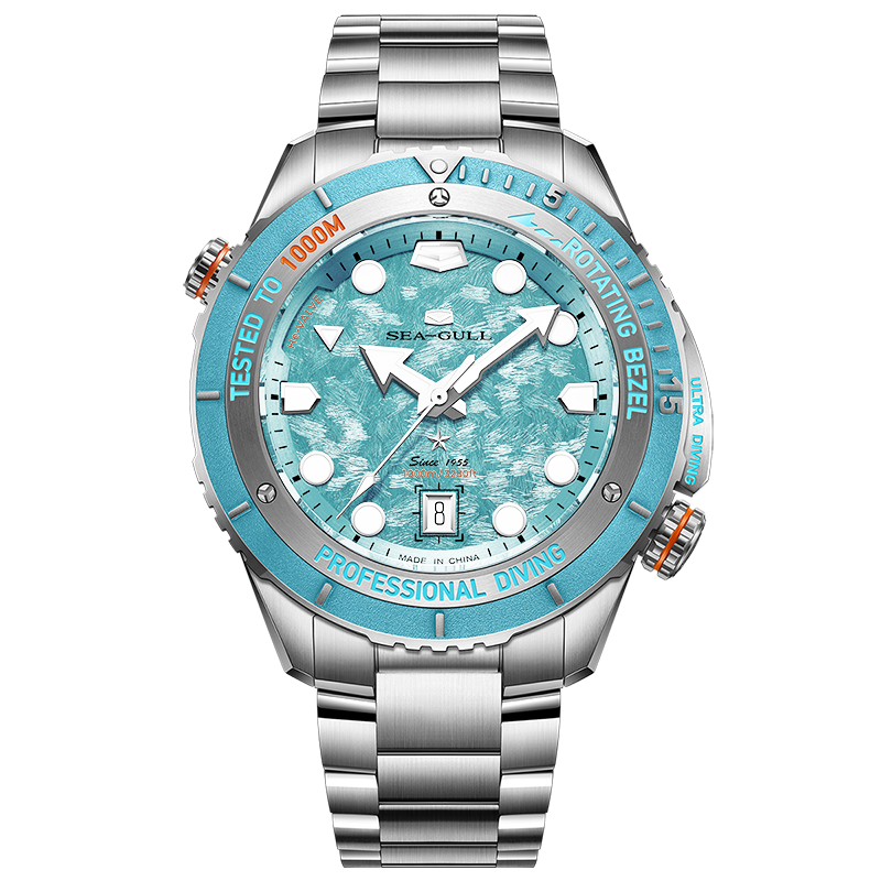 New | Deep Ocean｜Ultra Diving Series | Titanium 1000M Diver | Helium Valve | Bonus Strap | 45mm
