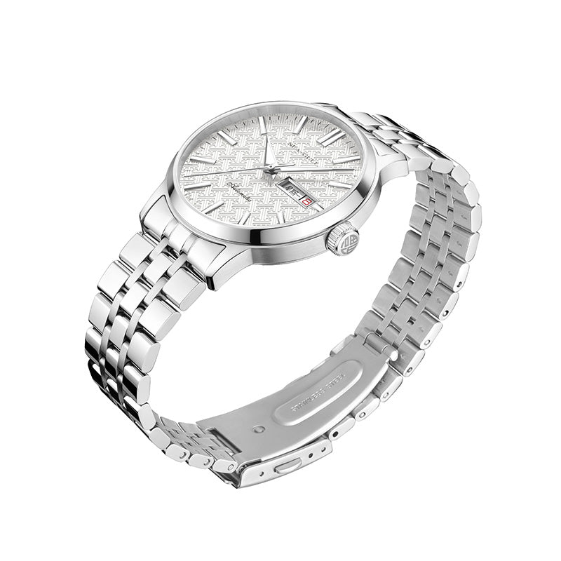 Black Label Series | Luminous | Textured Dial | Bonus Bead Bracelet | 40mm