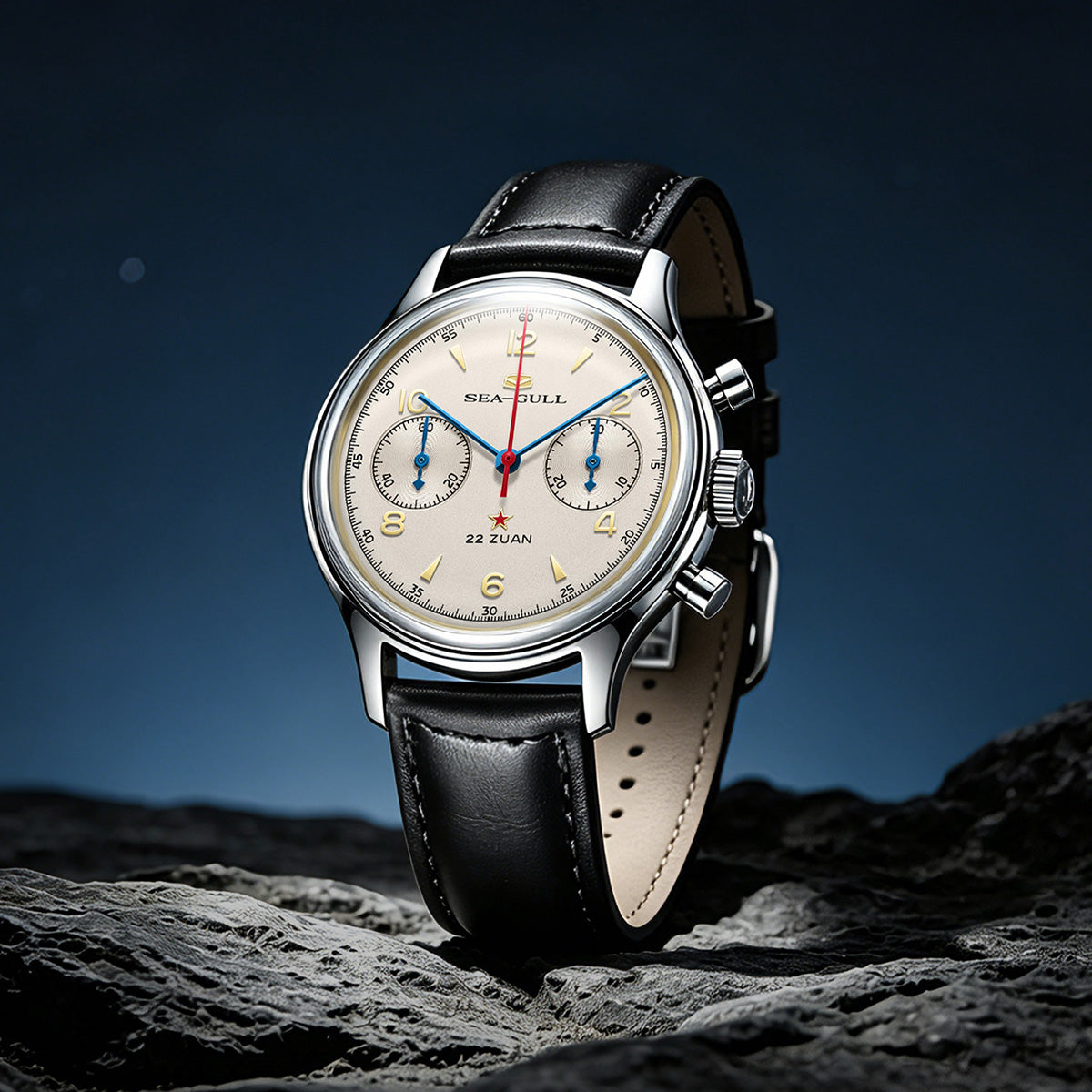 Seagull 1963シリーズ｜プレミアムエディション｜クロノグラフ｜シースルーケースバック｜37.3mm