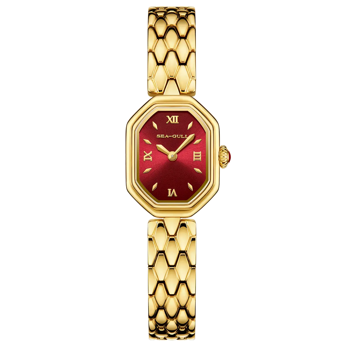 Octagonal | Slim | Quartz Movement | Mother-of-pearl dial | 24mm Sea-Gull