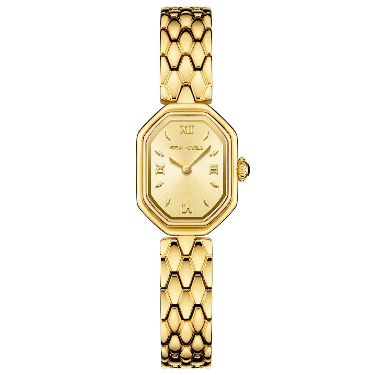 Octagonal | Slim | Quartz Movement | Mother-of-pearl dial | 24mm Sea-Gull