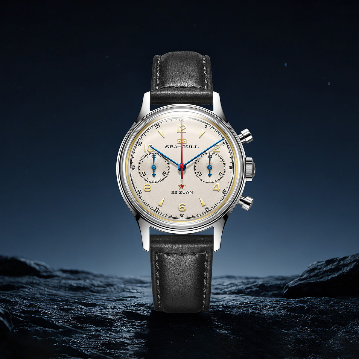 Seagull 1963シリーズ｜プレミアムエディション｜クロノグラフ｜シースルーケースバック｜37.3mm