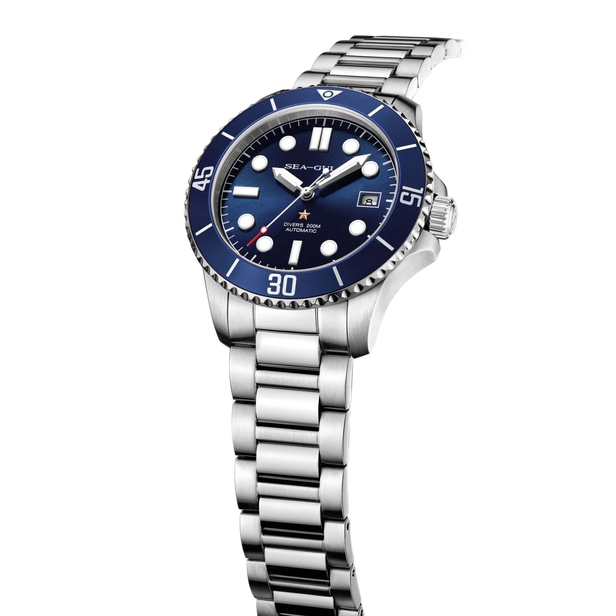 Ocean Series | Entry-level Dive Watch | 200m Waterproof | Calendar | Luminous | 40mm - Sea-Gull Watch Official Store