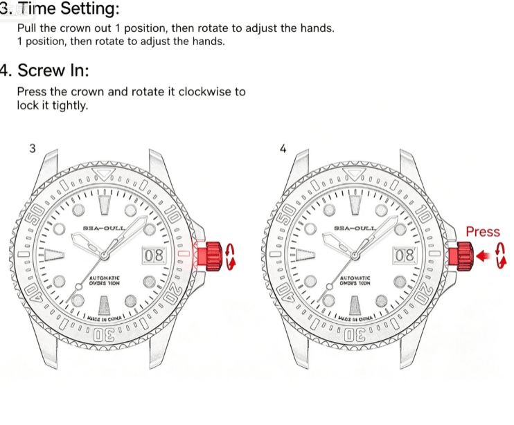 Ocean Series | 100m Waterproof | Colorful Markers | 44mm - Sea-Gull Watch Official Store