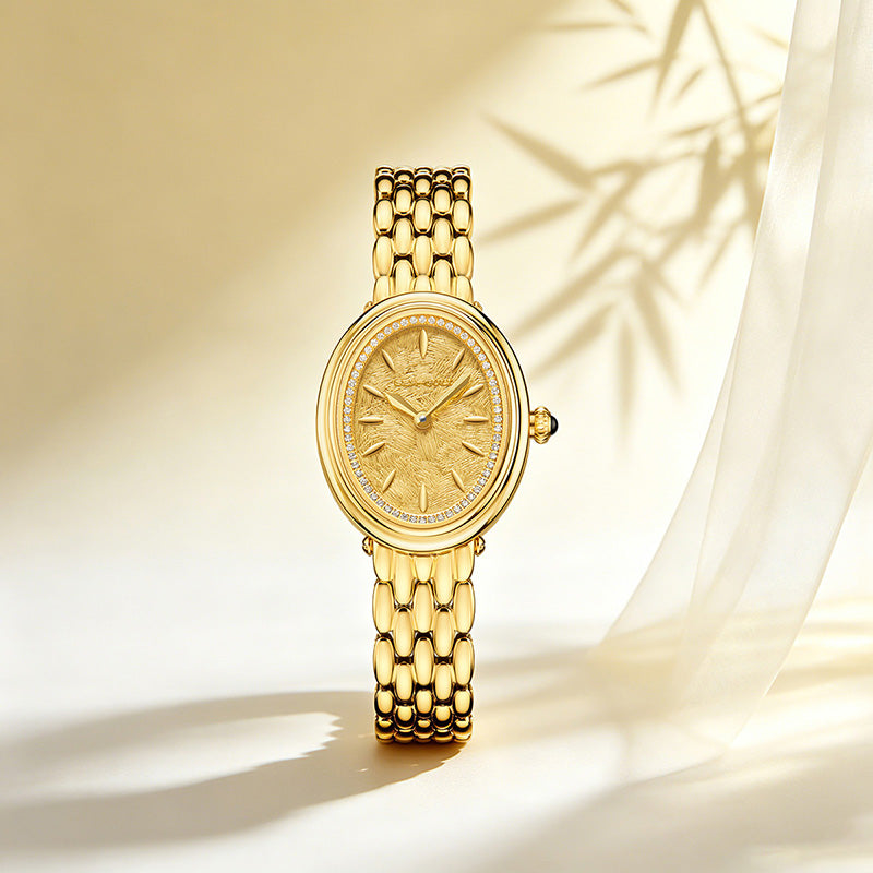 18K Gold Zircon-set | Automatic | Women's Watch | 25mm