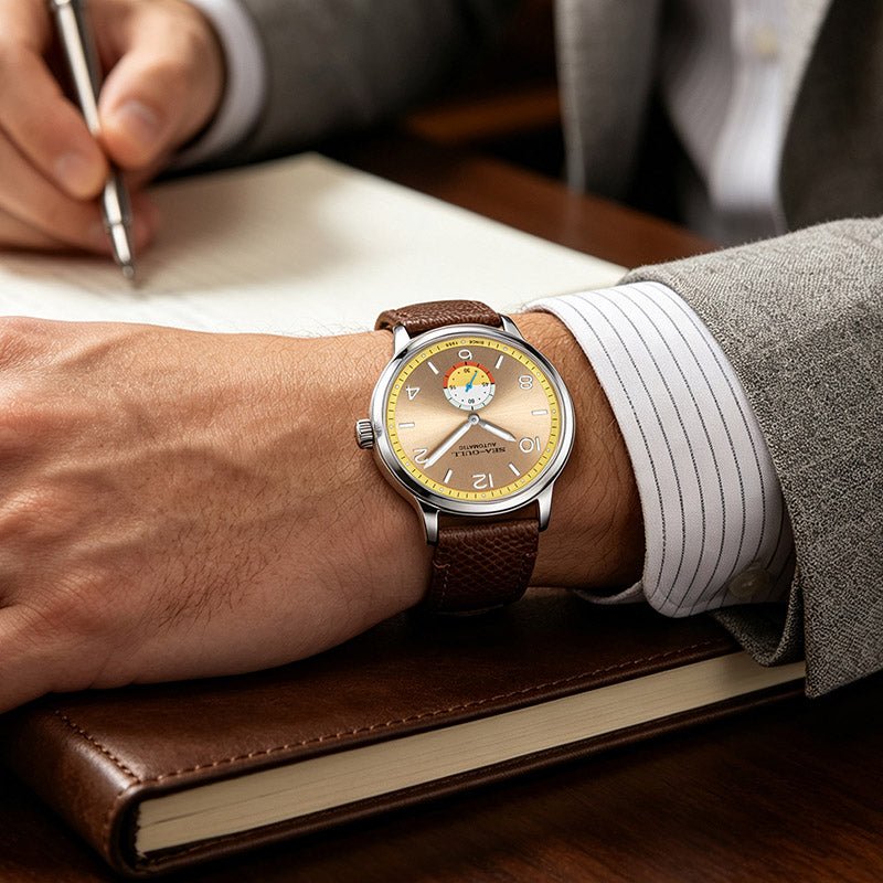 Bauhaus | Small Second | Horizon Sunburst | 40mm - Sea-Gull Watch Official Store