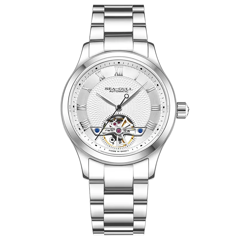 Sea-Gull Flywheel Watch | Guilloché Dial & Roman Numerals | 39mm