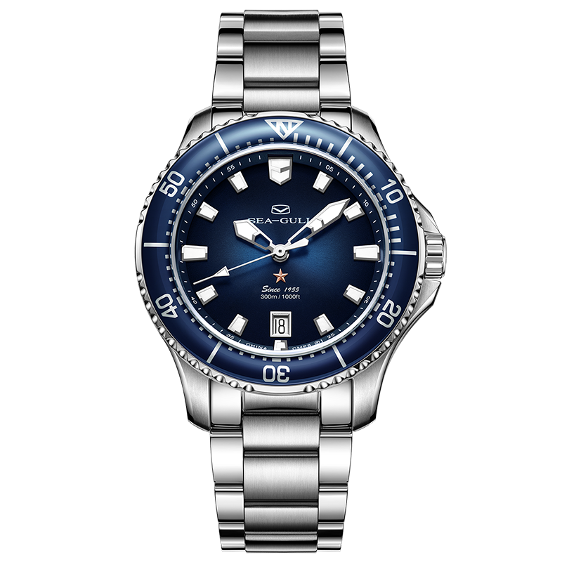 Ocean Series PRO | 300M Impermeabile | Immersione | Luminoso | Calendario | 41mm