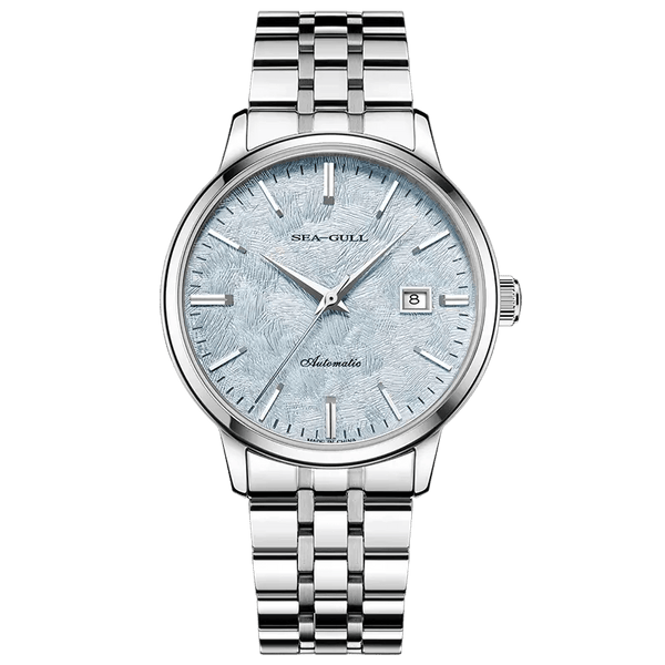 Seagull Cedar Dial Calendar Automatic Mechanical Couple Watch 6182