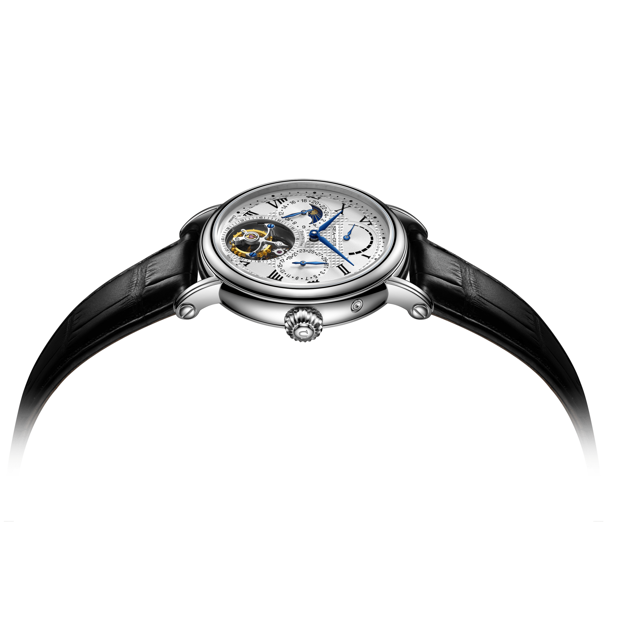 Eccentric Tourbillon | Heritage Series | Moon Phase | Calendar | Energy Indicator | 39mm - Sea-Gull Watch Official Store