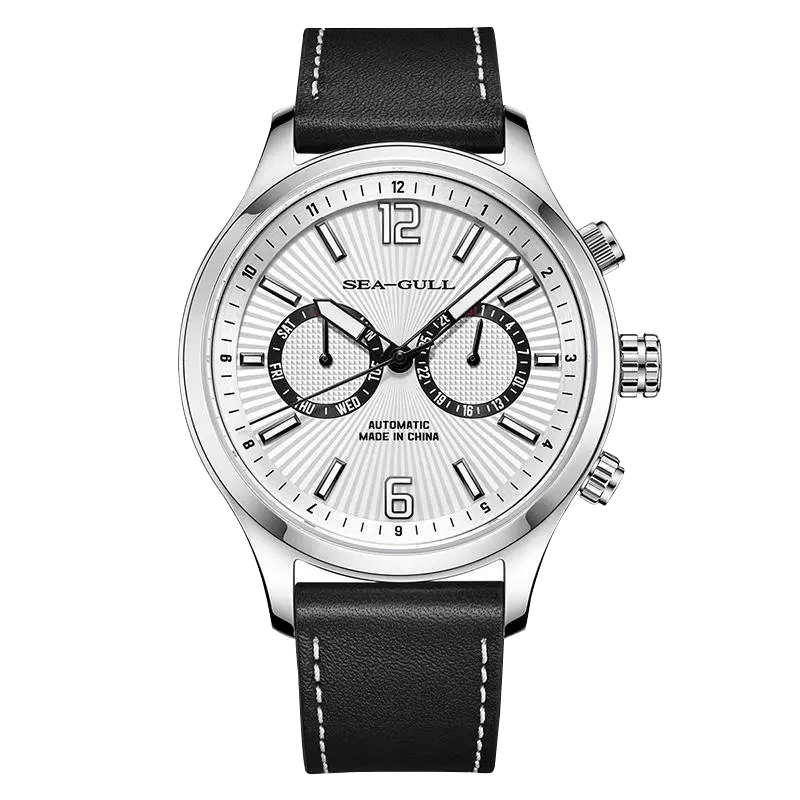 ヘルグヴァール　sec Seagull Dual Time Zone Multifunctional Pilot Panda Eye Automatic