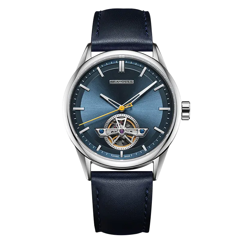 Seagull Fashion Hollow Triple Hands Flywheel Men's Automatic