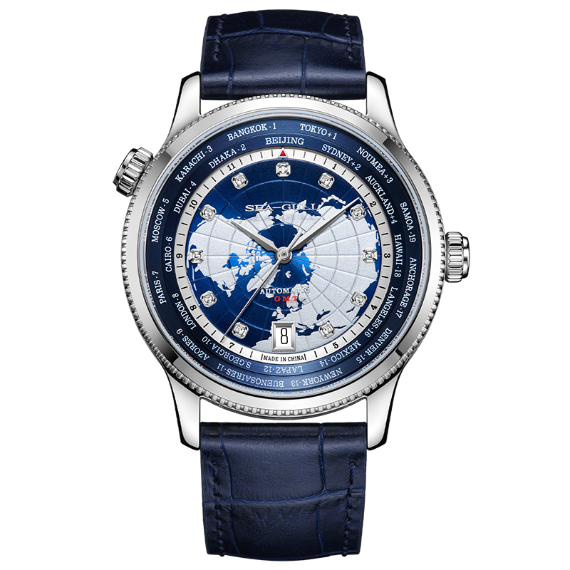 GMT | World Time | Dual Time Zone | Calendar | 41mm