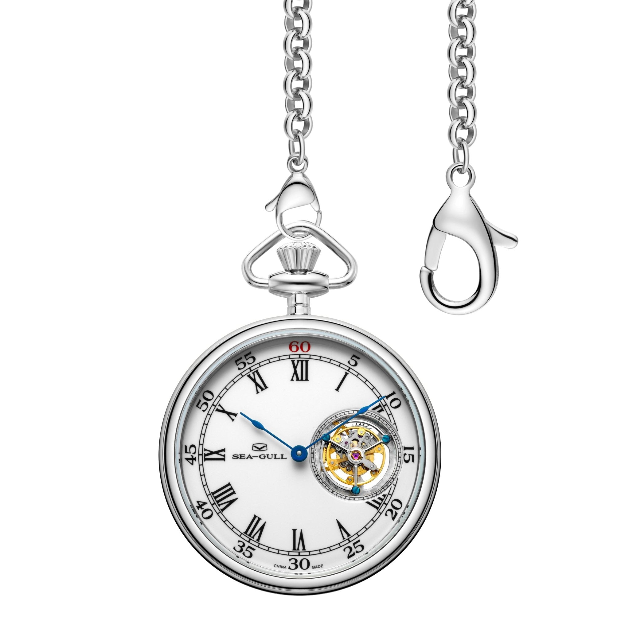 Tourbillon | Roman Numeral Dial | Pocket Watch | 47mm - Sea-Gull Watch Official Store
