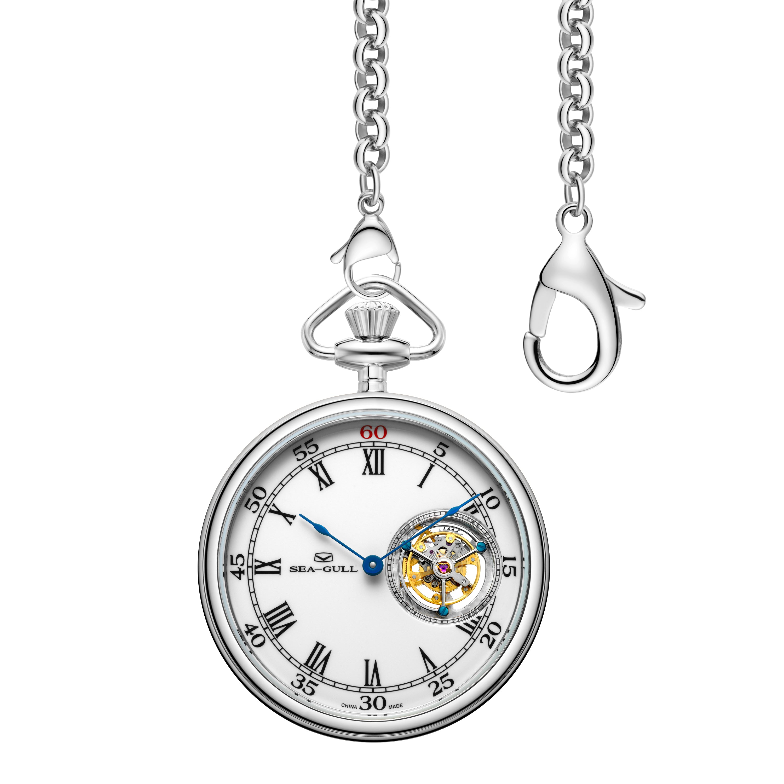 Tourbillon | Roman Numeral Dial | Pocket Watch | 47mm